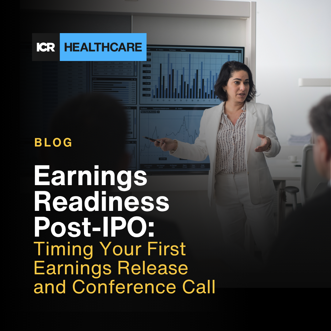 Earnings Readiness Post-IPO: Timing Your First Earnings Release and Conference Call 