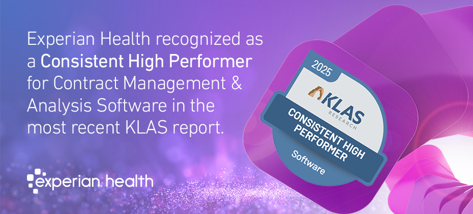 Experian Health recognized as a Consistent High Performer in 2025 KLAS Report
